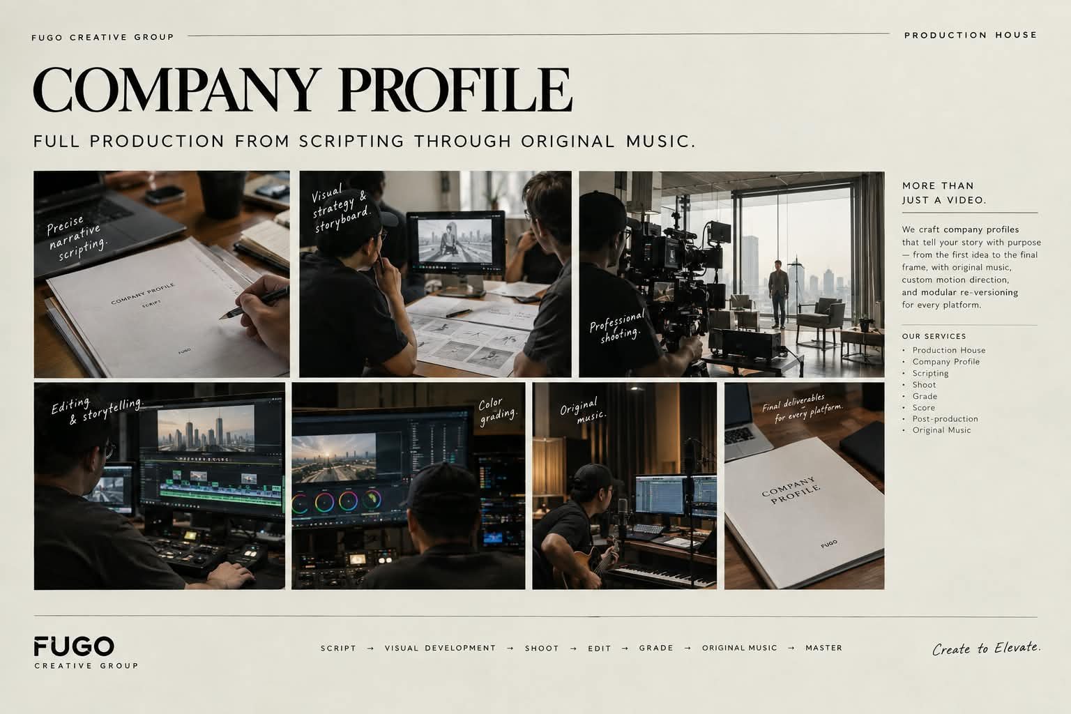 Full Production From Scripting Through Original Music